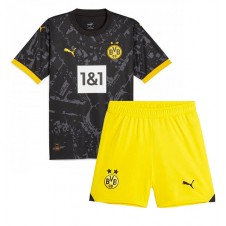 Borussia Dortmund Bortedraktsett Barn 2023-24 Kortermet (+ korte bukser)